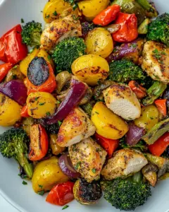 Healthy Roasted Chicken and Veggies