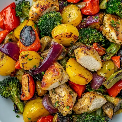 Healthy Roasted Chicken and Veggies