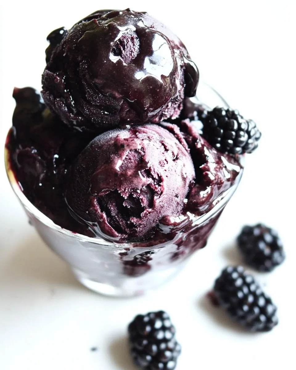 Blackberry Ice Cream