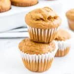 2 Ingredient Pumpkin Muffins