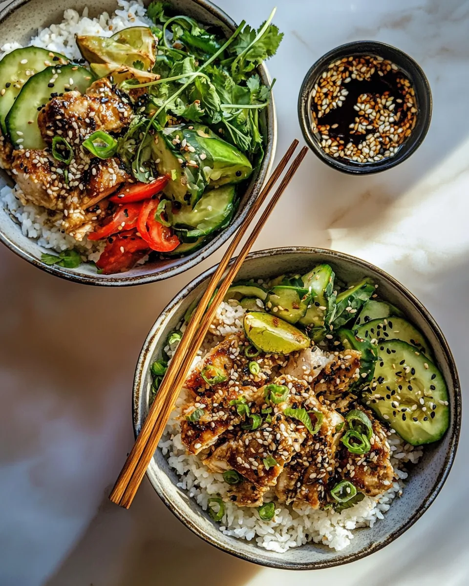 Miso Sesame Chicken Bowls