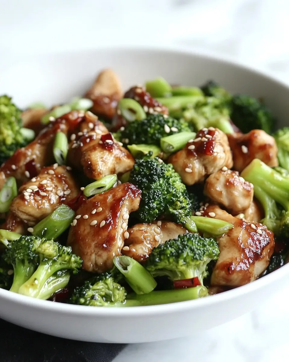 Sesame Chicken with Broccoli