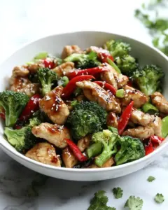 Sesame Chicken with Broccoli