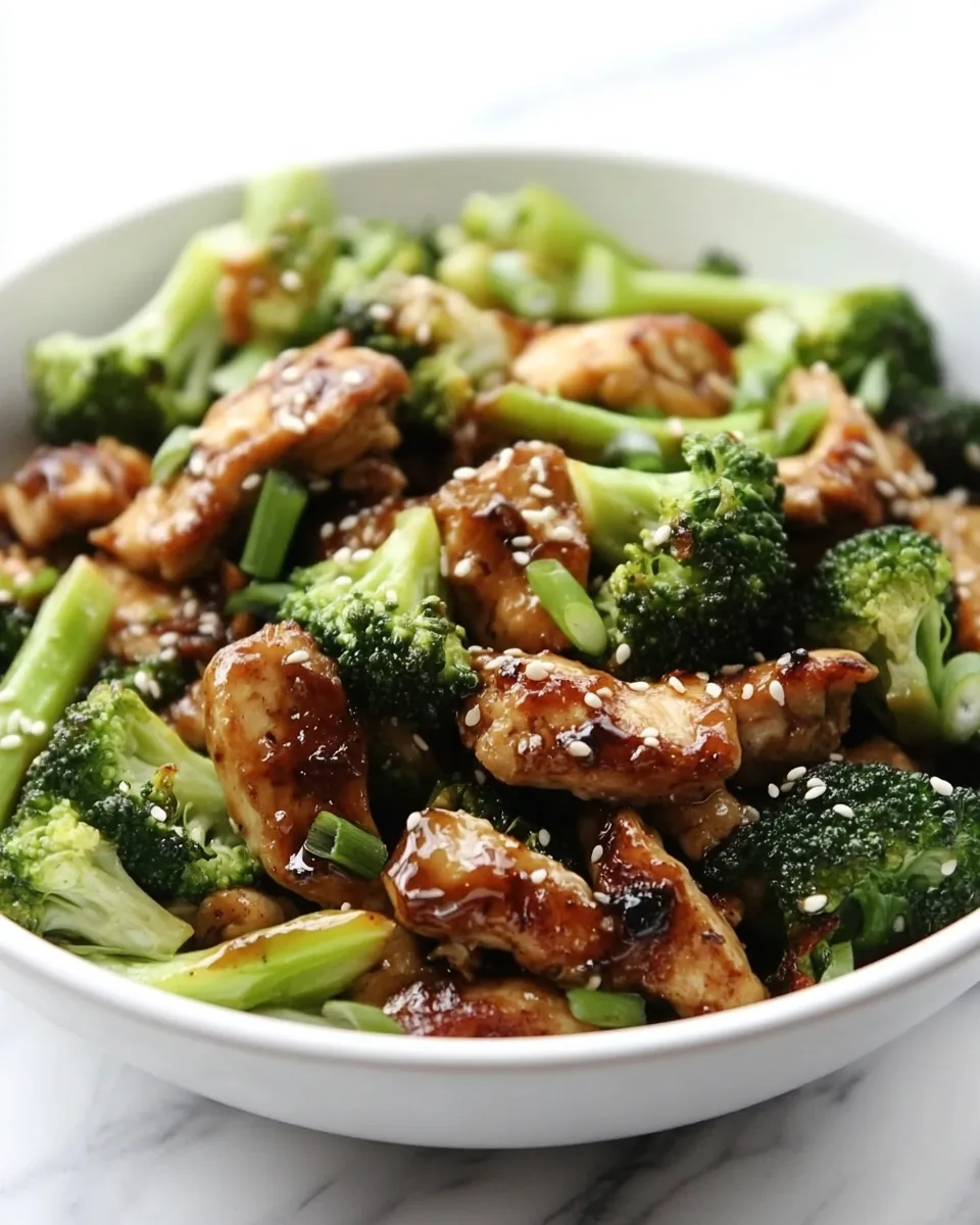 Sesame Chicken with Broccoli