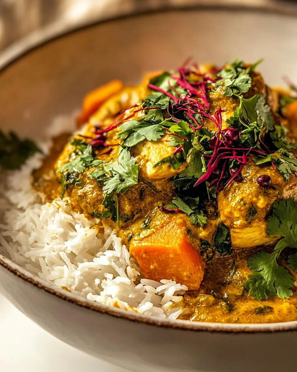 Indian Chicken Sweet Potato Curry