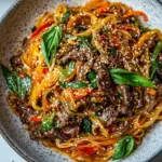Thai Basil Beef Noodles