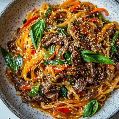 Thai Basil Beef Noodles