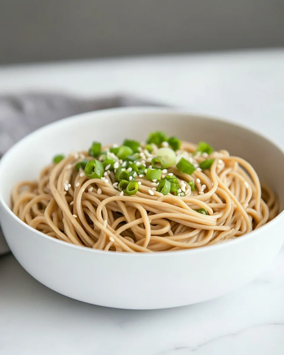 4 Ingredient Sesame Noodles