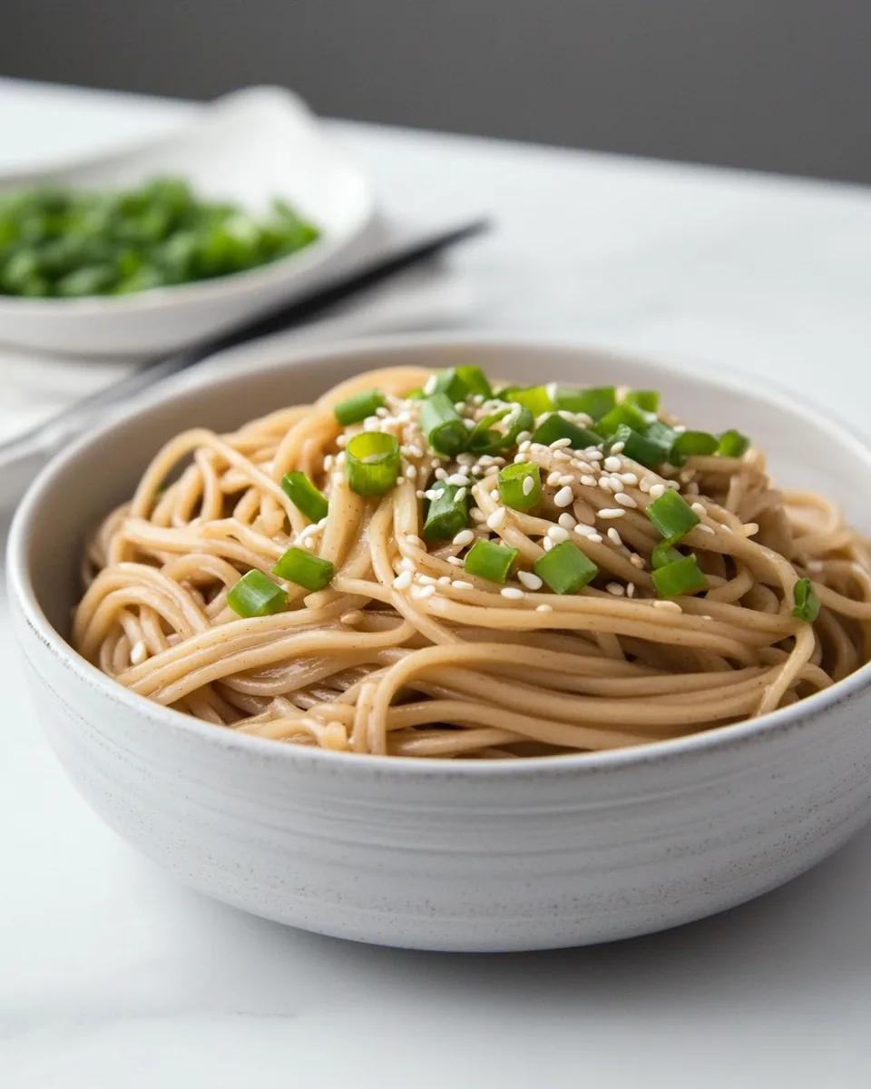 4 Ingredient Sesame Noodles