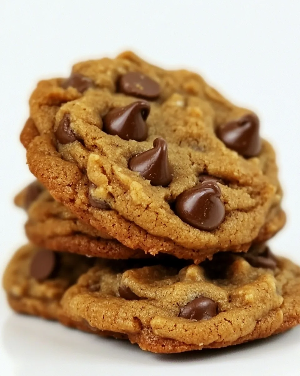 5 Ingredient Peanut Butter Chocolate Chip Cookies