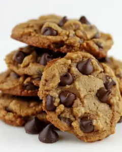 5 Ingredient Peanut Butter Chocolate Chip Cookies