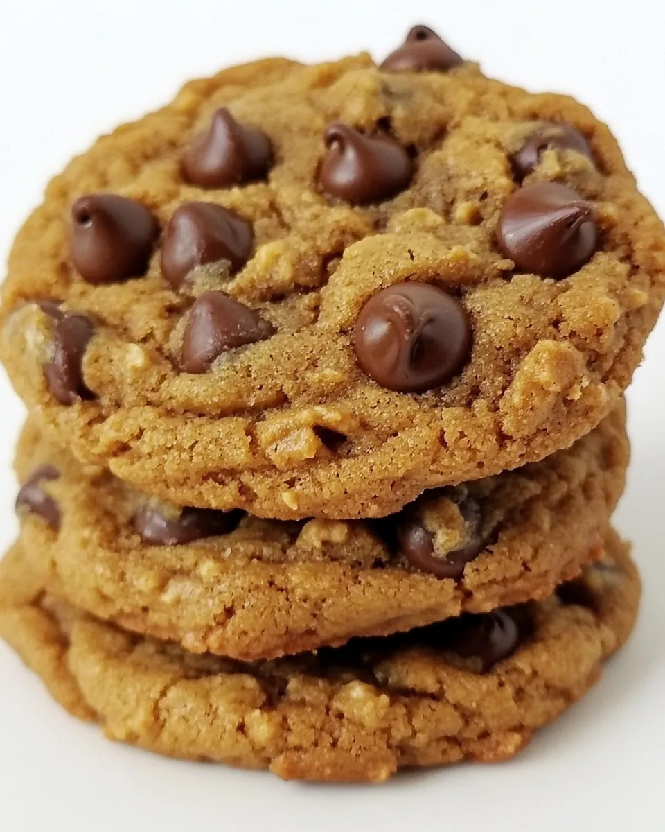 5 Ingredient Peanut Butter Chocolate Chip Cookies