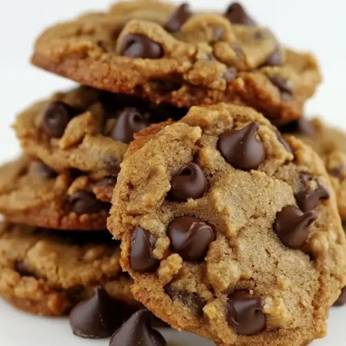 5 Ingredient Peanut Butter Chocolate Chip Cookies