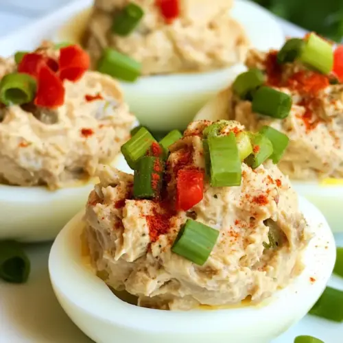 Tuna Salad Stuffed Eggs