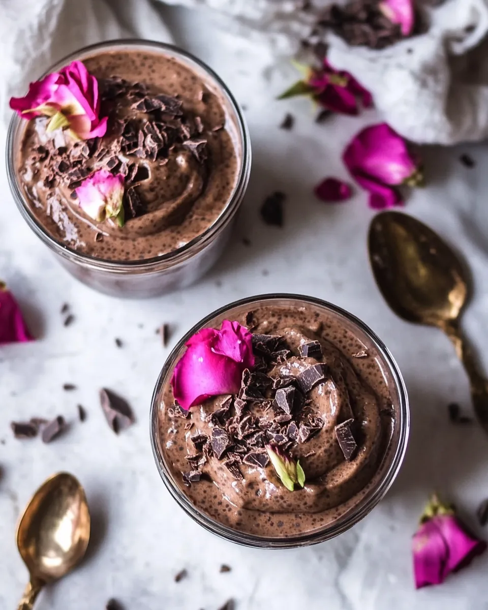 Vegan Chocolate Chia Mousse