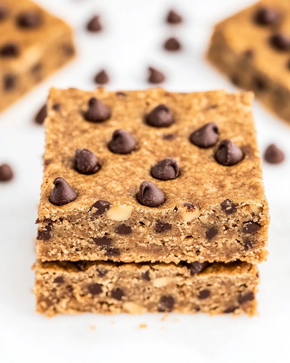 Almond Butter Dark Brown Sugar Chocolate Chip Bars
