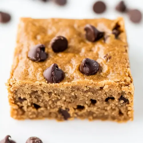 Almond Butter Dark Brown Sugar Chocolate Chip Bars