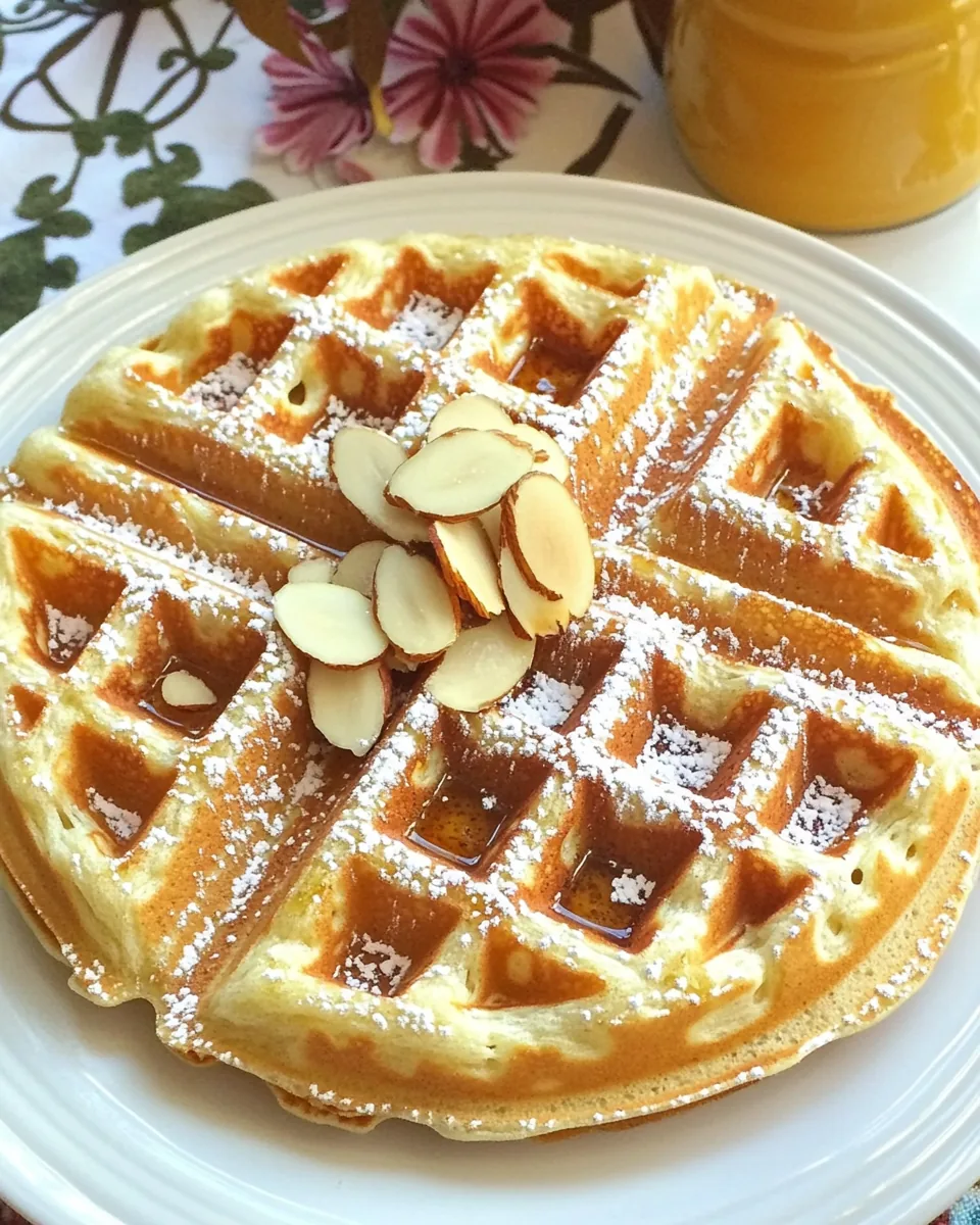 Almond Buttermilk Waffles