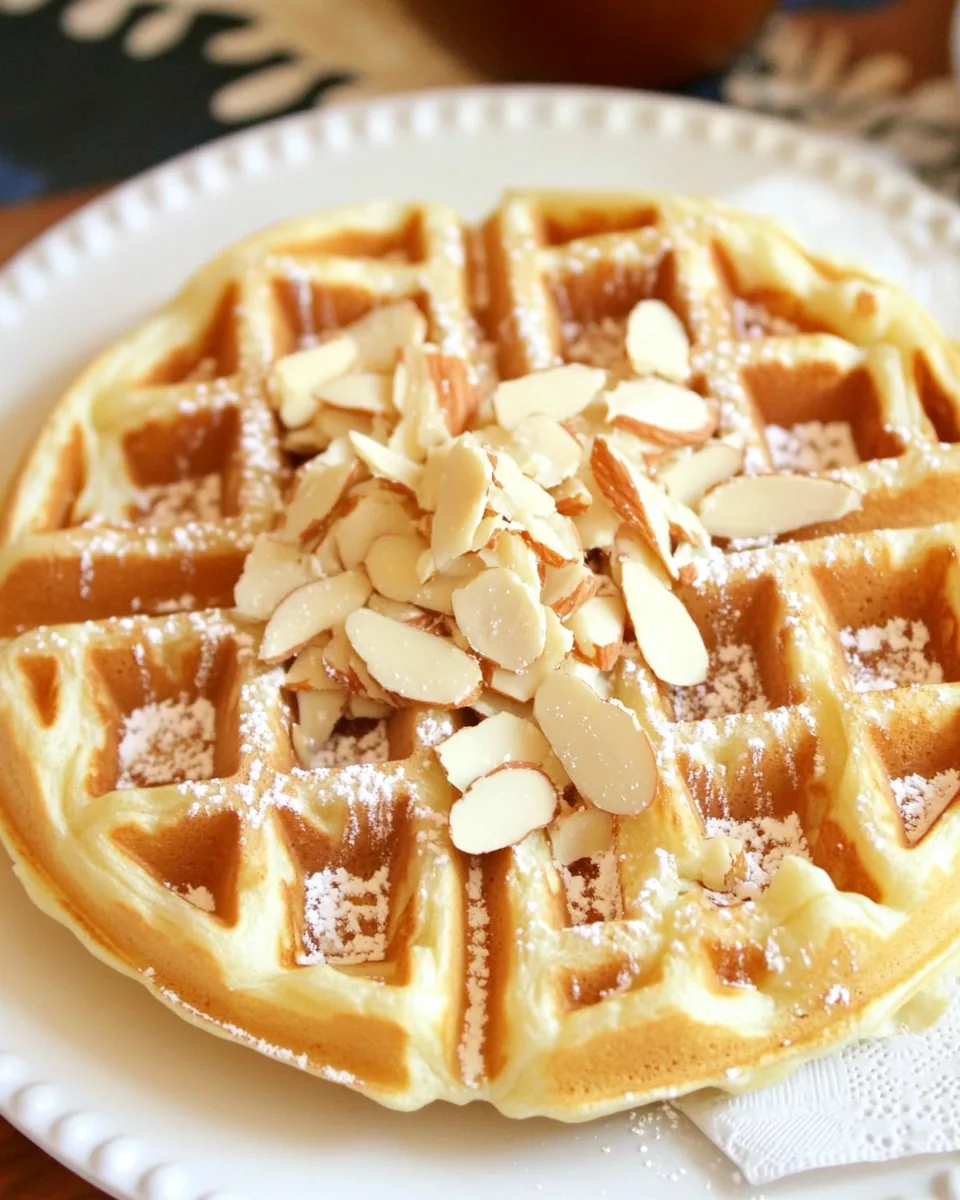 Almond Buttermilk Waffles