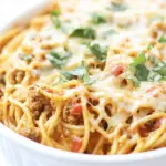 Baked Taco Spaghetti