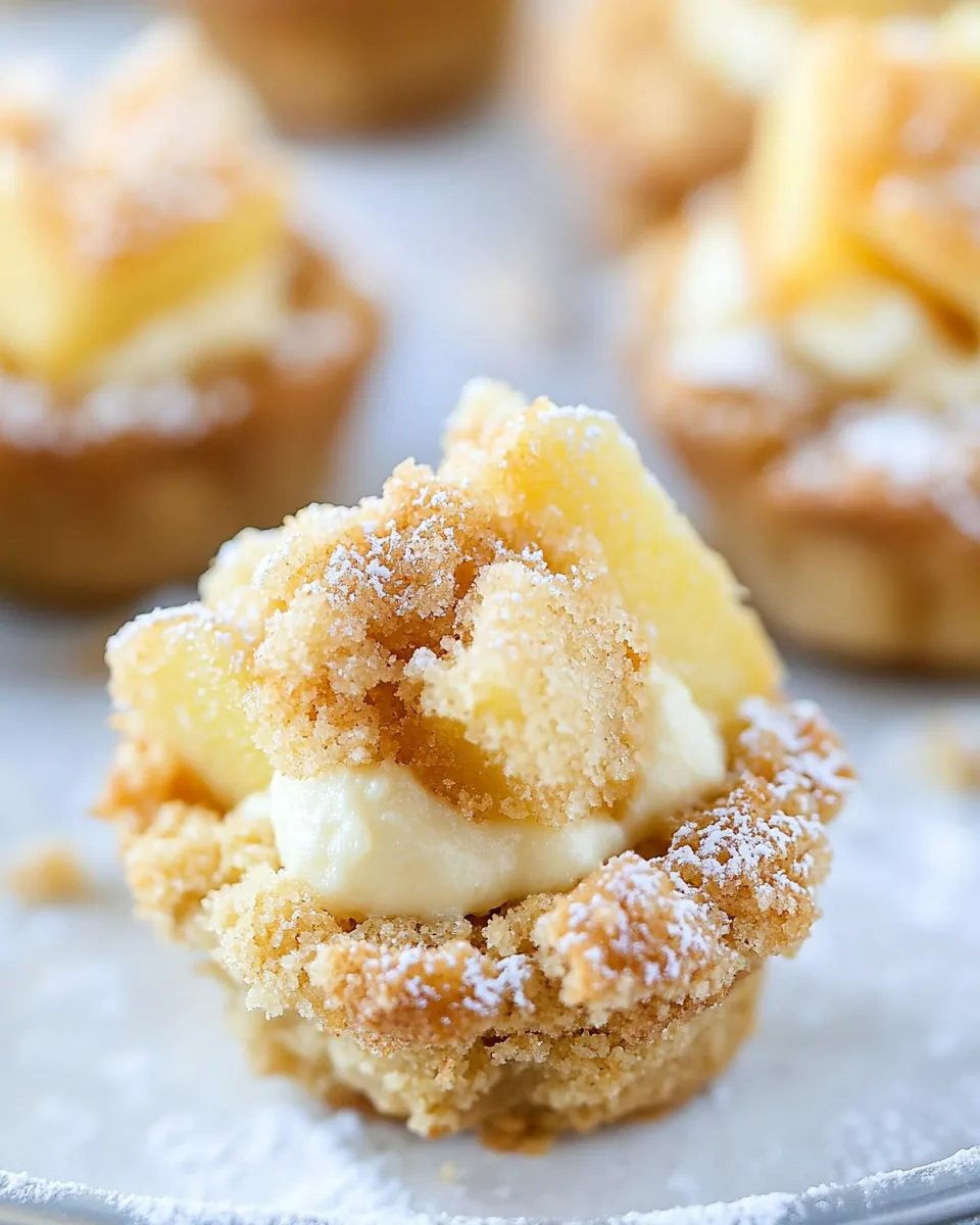 Apple Cheesecake Cookie Cups