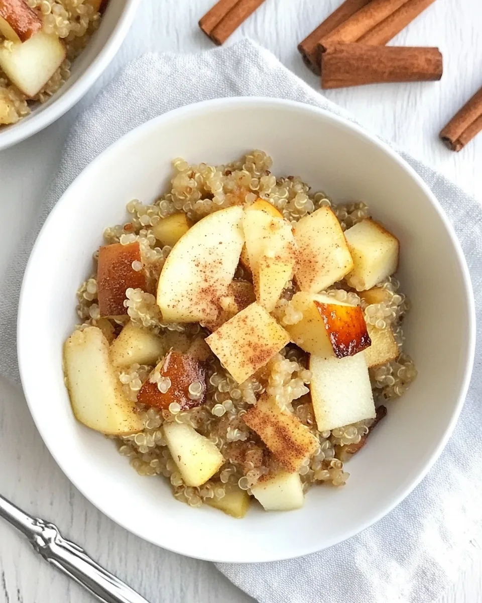 Apple Cinnamon Breakfast Quinoa