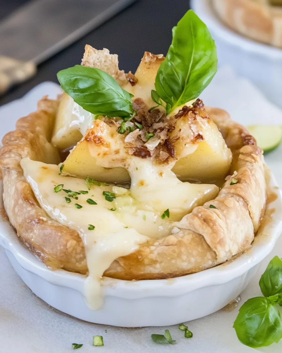 Apple Pie Baked Brie Appetizer