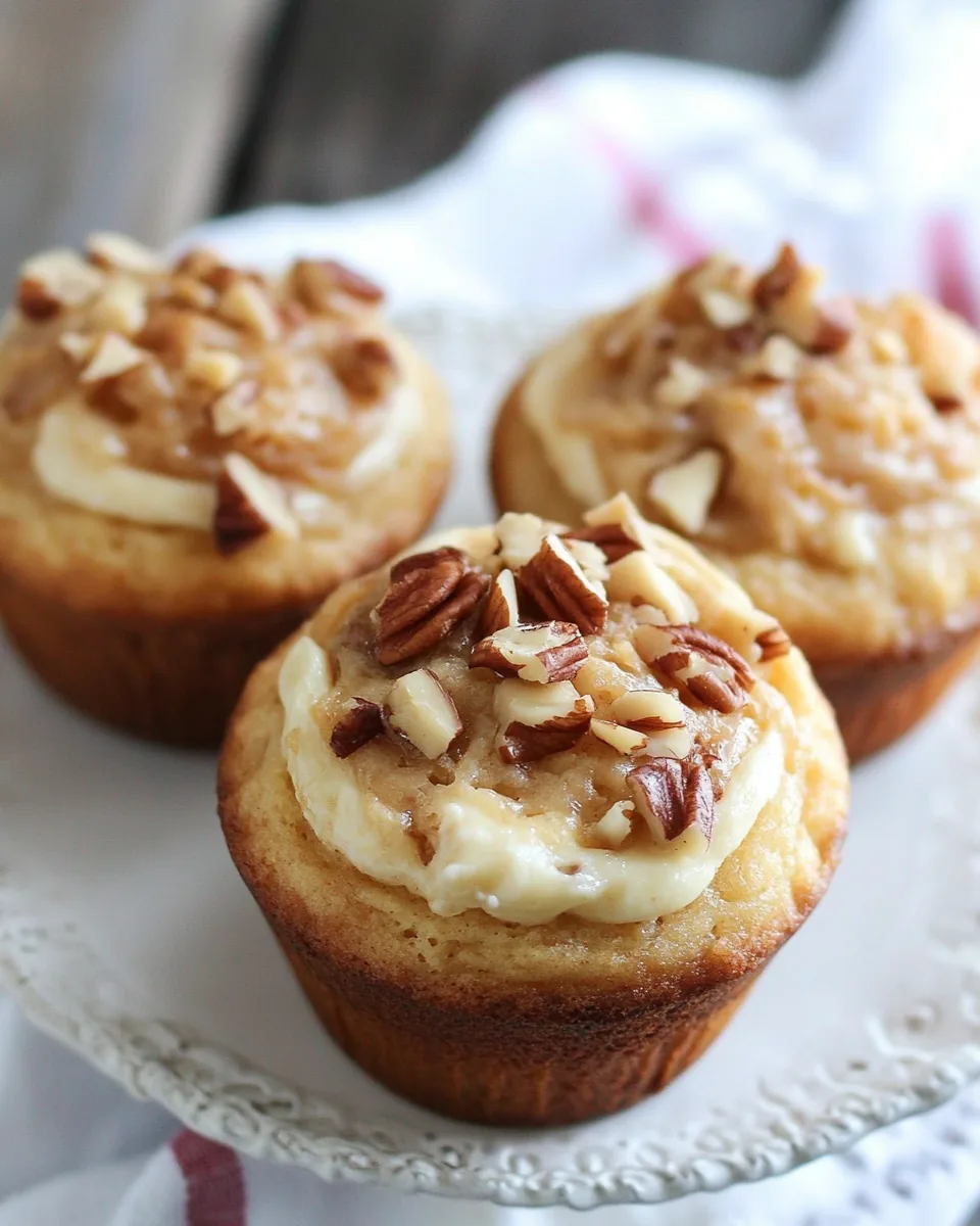 Apple Walnut Cheesecake Muffins