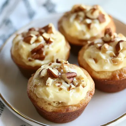 Apple Walnut Cheesecake Muffins
