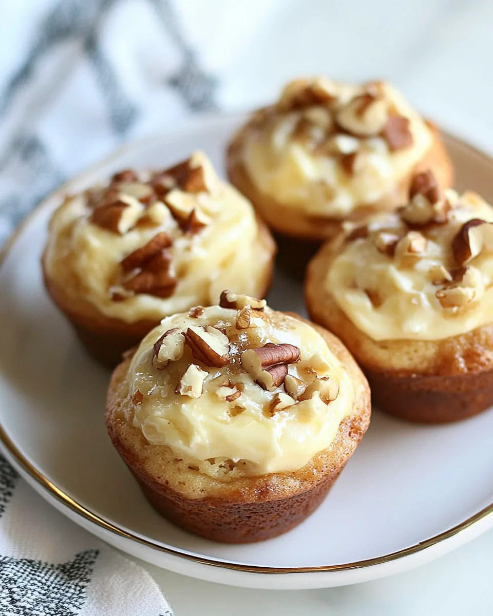 Apple Walnut Cheesecake Muffins