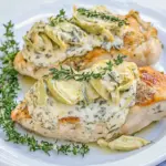 Artichoke and Goat Cheese Stuffed Chicken
