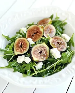 Arugula Fig Salad with Goat Cheese