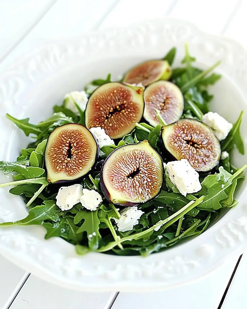 Arugula Fig Salad with Goat Cheese