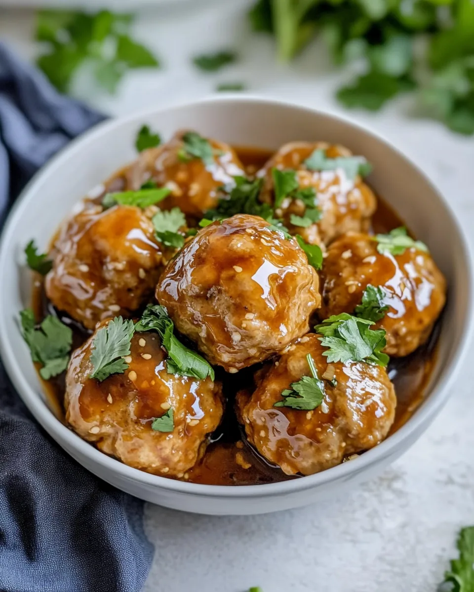 Asian Chicken Meatballs