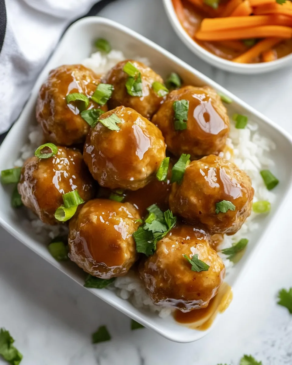 Asian Chicken Meatballs
