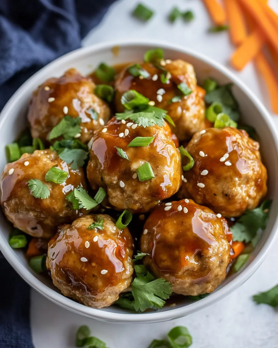 Asian Chicken Meatballs