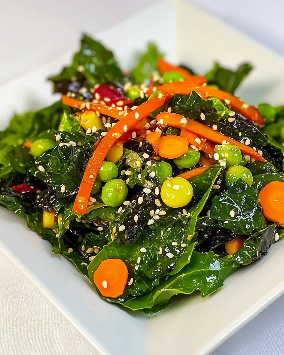 Asian Green Salad with Soy Sesame Dressing