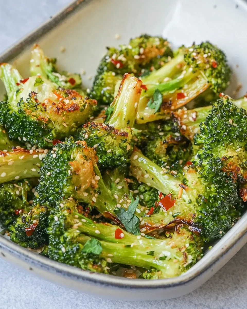 Asian Inspired Roasted Broccoli