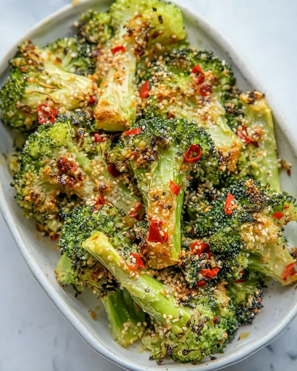 Asian Inspired Roasted Broccoli