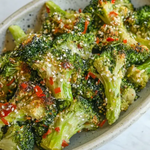 Asian Inspired Roasted Broccoli