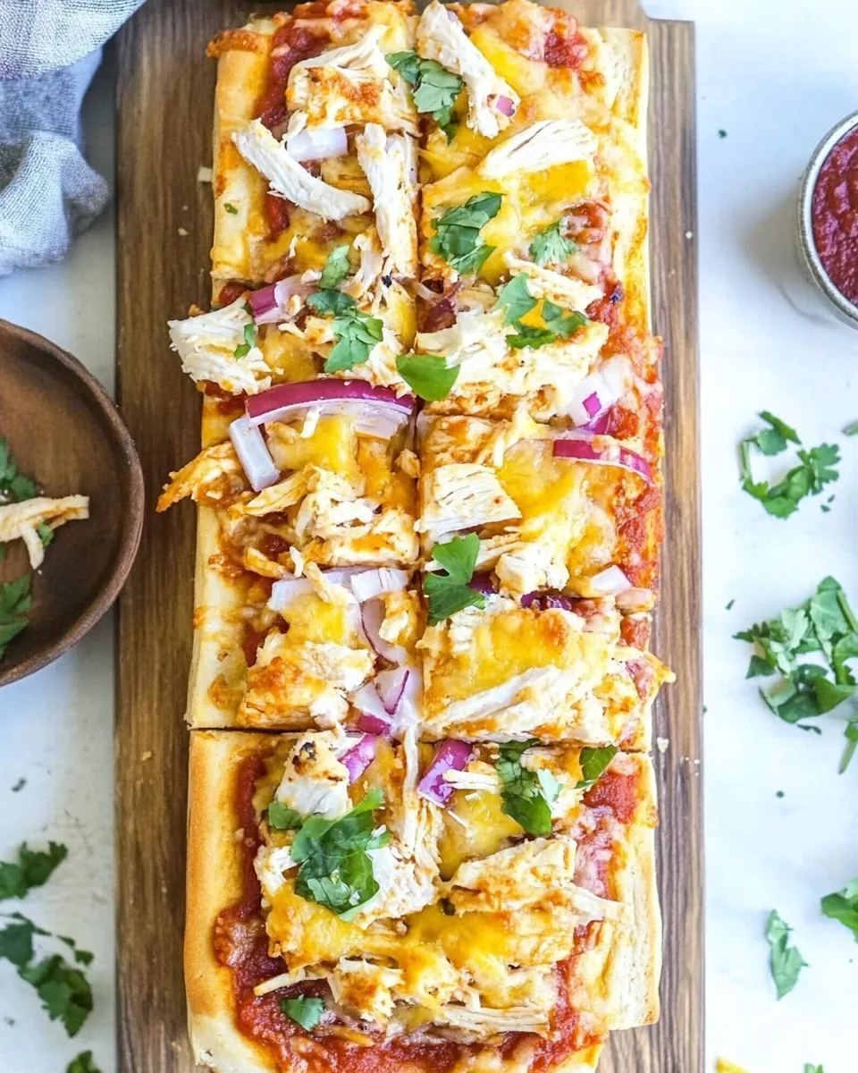 BBQ Chicken French Bread Pizza