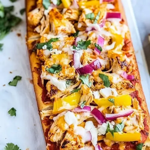 BBQ Chicken French Bread Pizza