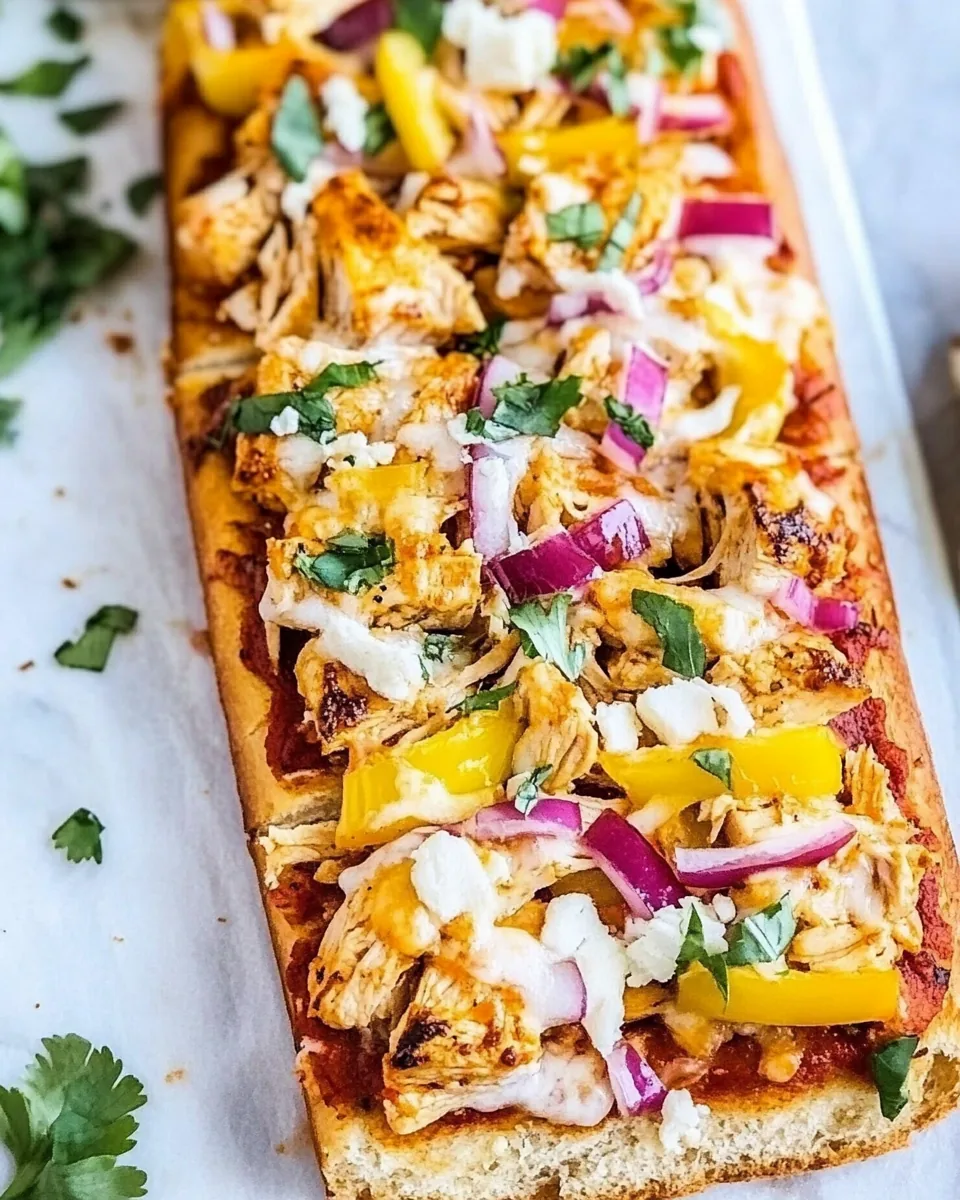 BBQ Chicken French Bread Pizza