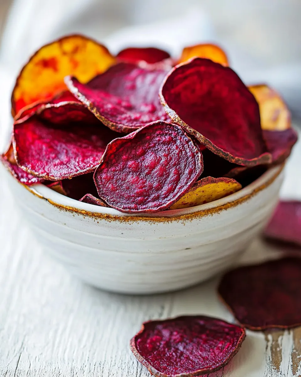 Baked Beet Chips