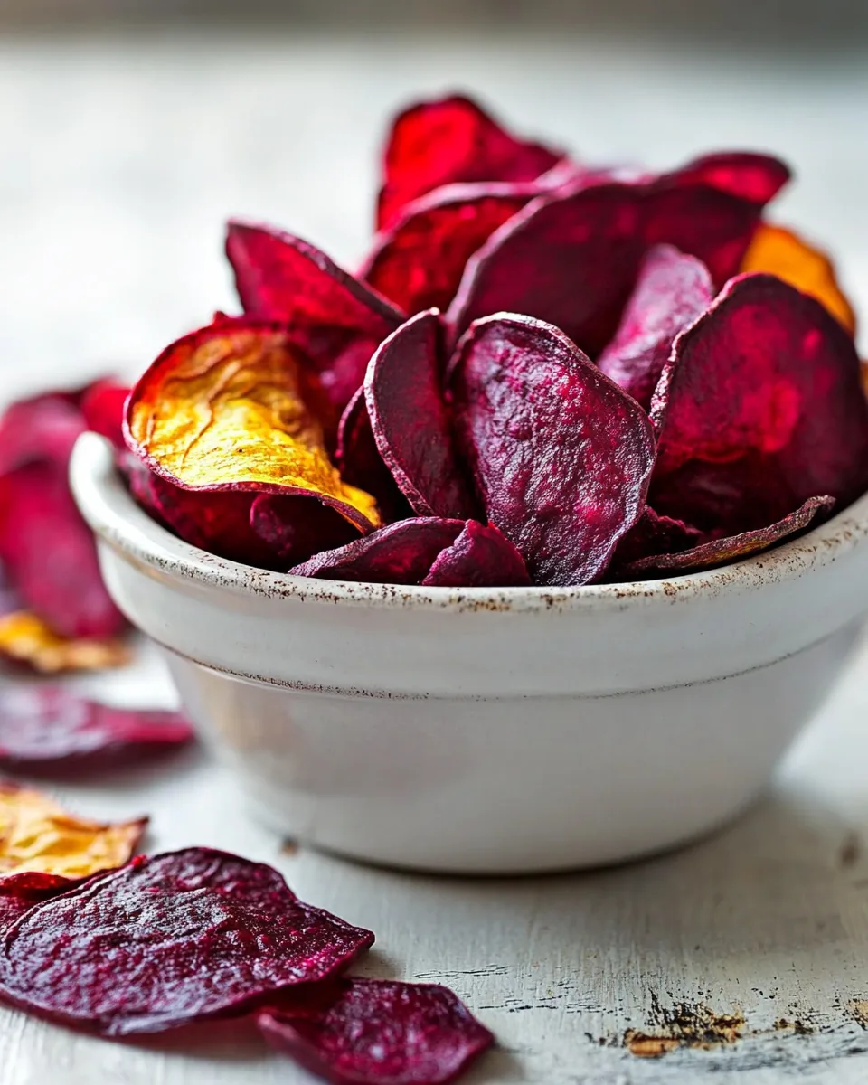 Baked Beet Chips