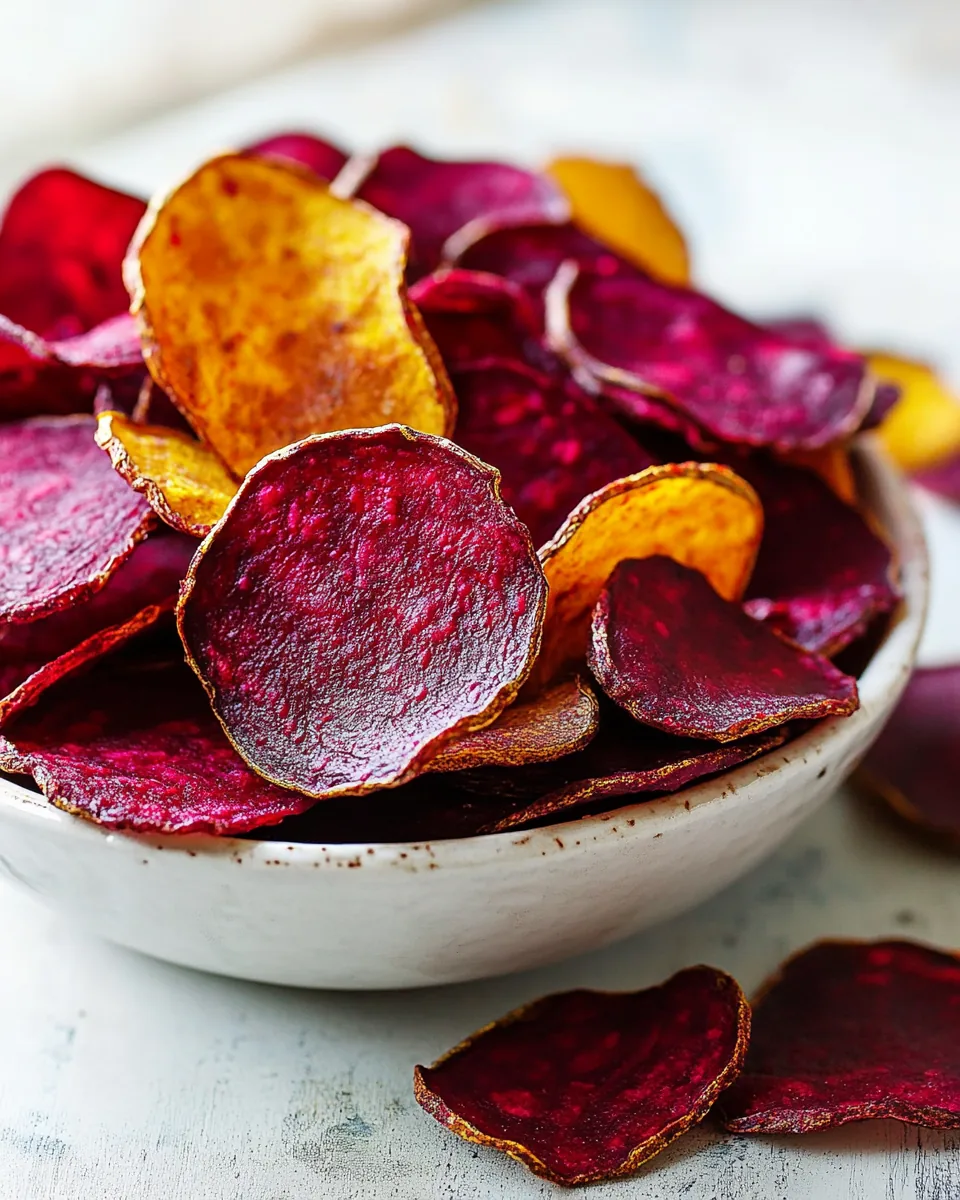 Baked Beet Chips