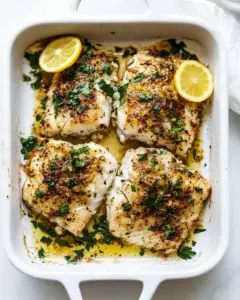 Baked Cajun Garlic Butter Cod