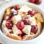Baked Cherry Cheesecake French Toast Casserole