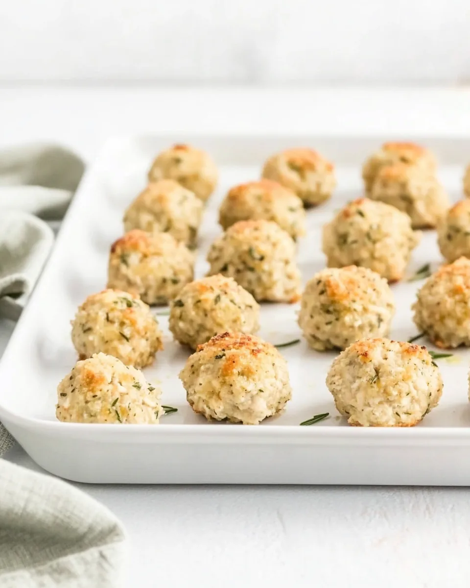 Baked Chicken Meatballs