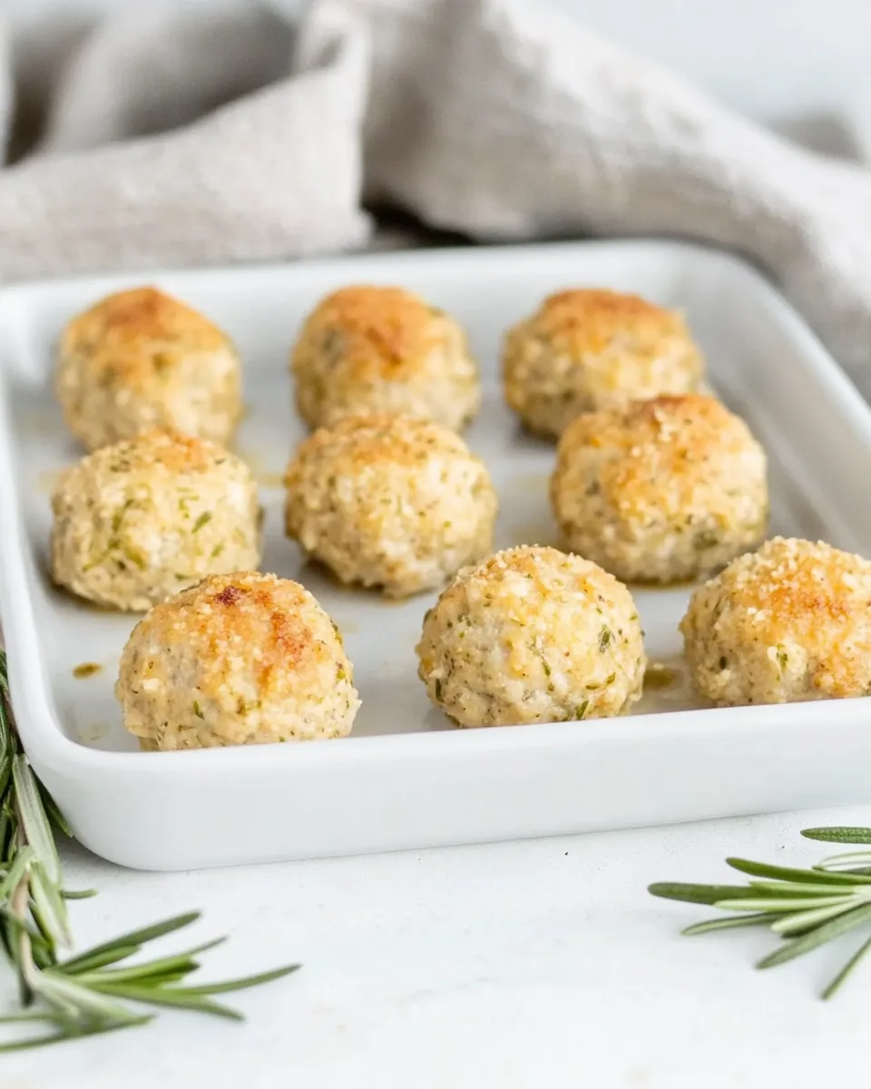 Baked Chicken Meatballs